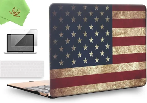 Vista 52 de UESWILL Funda rígida mate 3 en 1 compatible con MacBook de 12 pulgadas con pantalla Retina modelo A1534 + funda de teclado y protector de pantalla