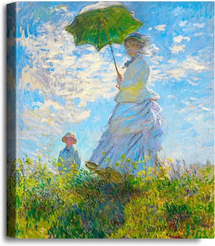 Vista 86 de A&T ARTWORK Antibes Seen from The Salis Gardens de Claude Monet Las Obras de Arte Clásico Mundial Reproducciones, Impresiones de Arte en Lienzo