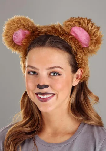 Vista 3 de Kit de Disfraz de Oso Pardo para Adultos Multicolor