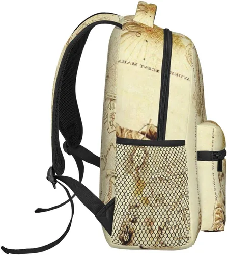 Vista 3 de Njinalw Mochilas de hombro de poliéster de anime, bolsa casual de viaje al aire libre, regalos para fanáticos del juego, Mochila casual 2