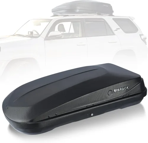 Vista 21 de Portaequipajes de Techo de Carcasa Rígida Grande con Cerradura de Llave 56" L x 30" A x 13.7" Al, 13 Pies Cúbicos, Impermeable de Servicio Pesado