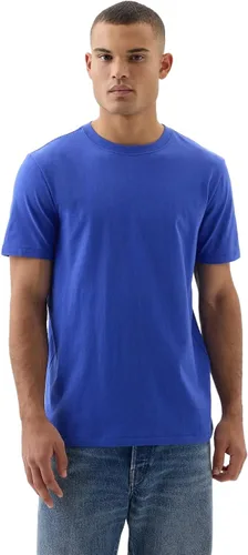Vista 10 de Camiseta de cuello redondo Gap para hombre, mangas cortas, estilo casual Negro