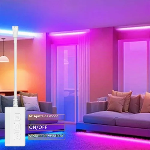 Vista 8 de SP548E SPI RGB LED Controlador WiFi Bluetooth 5V 12V 24V WS2811 WS2812B RGB LED Tira de luz 0.08 oz RF Control Funciona Dual Salida Alexa Smart