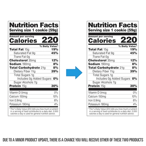 Vista 9 de Galleta de proteínas Quest Nutrition, aptas para la dieta Keto, rica en proteínas, baja en carbohidratos, sin soja.