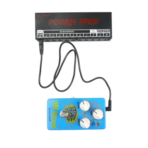 Vista 3 de Mr.Power Pedal de efectos de guitarra, cable de corriente continua de 0.217 x 0.083 in, cable de alimentación/cable, macho a macho, conector 24AWG