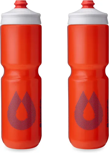 Vista 13 de HydraPak Breakaway Surge - Botella de agua ligera para bicicleta, paquete de 2 (20 onzas, 25 onzas, 30 onzas), botella de alto flujo, ciclismo