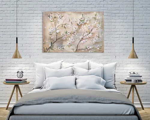 Vista 2 de Jaxson Rea Tre Sorelle Studios - Lienzo envuelto en galería Cherry Blossoms III, 15 x 10 pulgadas