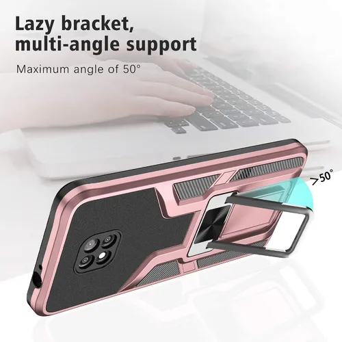 Vista 6 de Funda compatible con Moto G Power 2021 resistente grado militar a prueba de golpes, doble protección (TPU+PC), funda magnética sólida y duradera