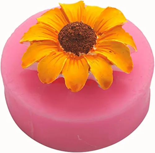 Vista 7 de Molde de jabón de silicona con forma de flor de rosa 3D, molde para pastel de chocolate, hecho a mano, decoración de fondant, fabricación de jabón