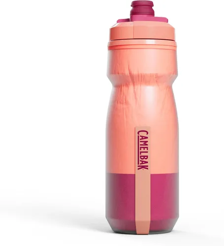 Vista 6 de CamelBak Podium Chill Bike - Botella de agua aislada para apretar, color negro, 21 onzas