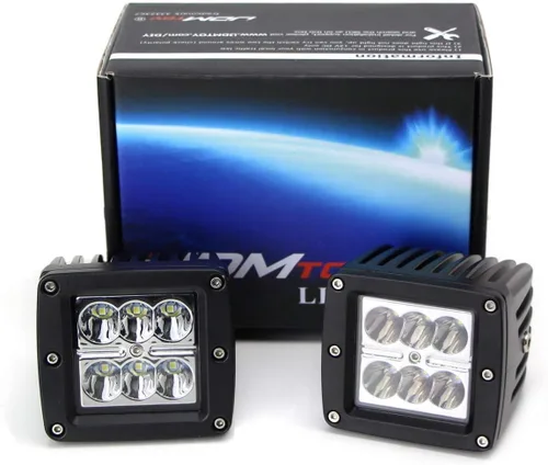 Vista 9 de iJDMTOY Luces LED cúbicas de alta potencia de 2 x 3 pulgadas, 24 W, compatible con Jeep Truck Off-Road ATV 4WD 4x4, haz puntual, blanco xenón