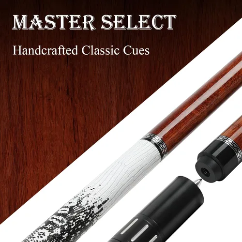 Vista 8 de lotmusic Advanced Pool Stick with Telescopic Cue Extension, Original Dyeing Brown Cue Sticks for Billiard Enthusiasts, 58'' Pool Cue Set with