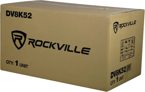Vista 8 de Rockville DV8K52 - Subwoofers dobles de 8 pulgadas K5 1600 W para automóvil, carcasa ventilada, 2 ohmios