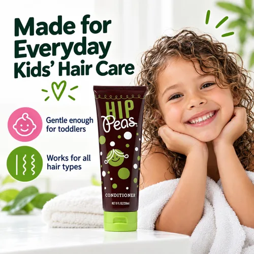 Vista 3 de Hip Peas Acondicionador desenredante natural para el cabello (8 fl oz / 8.0 fl oz)