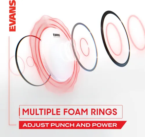 Vista 4 de Evans UV EMAD Bass Drumhead, 24 pulgadas