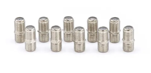 Vista 3 de THE CIMPLE CO Acopladores de extensión de cable coaxial para satélite, TV e Internet, conectores de barril hembra a hembra F81 para conectar 2