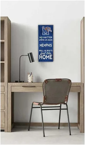 Vista 2 de KH Sports Fan Memphis Tigers - Letrero con texto en inglés "No Matter Donde", tamaño único, multicolor