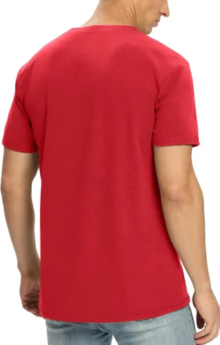 Vista 14 de NITAGUT Camiseta clásica de algodón para hombre con cuello redondo