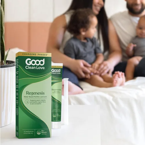 Vista 7 de Good Clean Love Regenesis - Lubricante apto para fertilidad, lubricante a base de agua para mujeres y parejas que intentan concebir, con iones