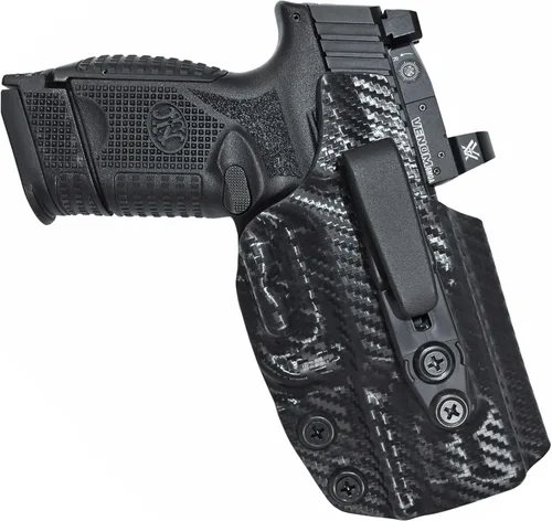 Vista 6 de Dentro de la funda para cinturón de cintura se adapta a modelos compactos y medianos FNH 509 Negro