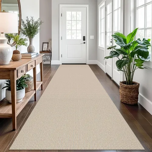 Vista 12 de EARTHALL Alfombra tejida de 2 x 3 pies, lavable para entrada, alfombra trenzada antideslizante, alfombra para puerta interior y exterior, alfombra