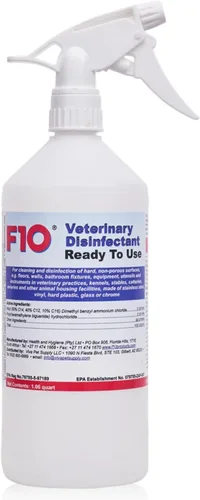 Desinfectante veterinario F10 de 1 litro (listo para usar)