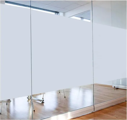 Vista 4 de Película de privacidad para ventana, película de vidrio opaco, sin pegamento, protección UV, autoadhesiva, para oficina o hogar, varios tamaños