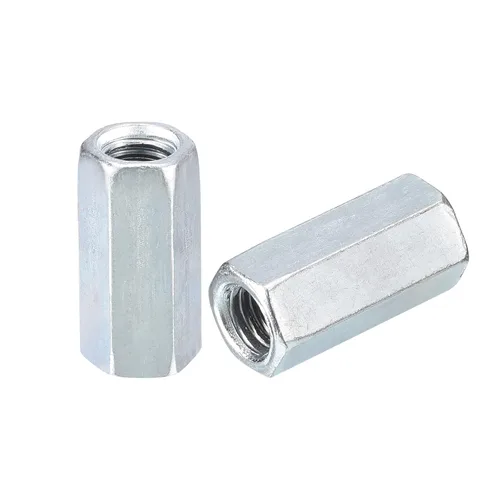 Vista 27 de uxcell Tuercas de acoplamiento M5x8x12mm - Acoplador de varilla roscada hexagonal de acero al carbono galvanizado para muebles, electrónico