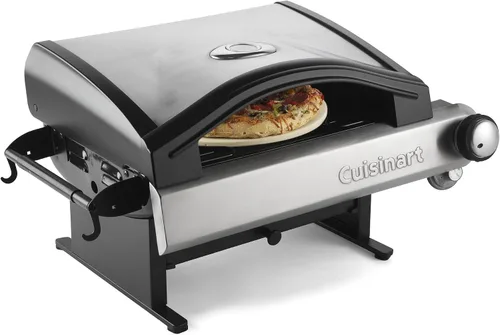 Vista 2 de Cuisinart Horno portátil para pizza al aire libre CPO-600 y cáscara de pizza de aluminio CPP-612, 12