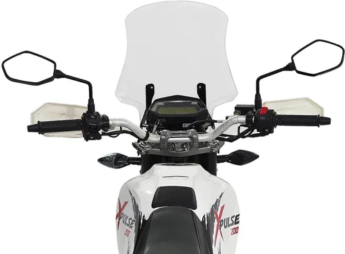 Vista 4 de GP Kompozit Parabrisas Touring transparente compatible con Hero Xpulse 200 2020-2024 19.3 in
