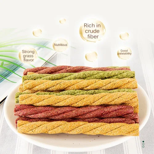 Vista 3 de 20 piezas de juguetes de conejo de sabores mixtos como un hámster Twist, golosinas comestibles para dientes de conejillo de indias