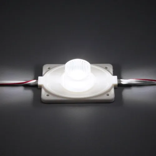 Vista 5 de 20 unids 3.0 W 6500 K borde blanco luz 12 V LED módulos con lente para caja de luz de doble lado impermeable