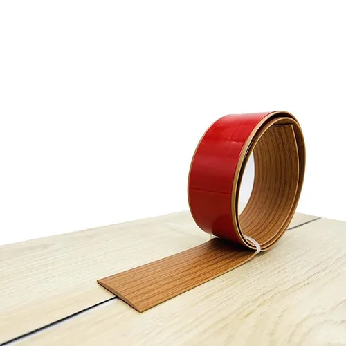 Vista 9 de Tira flexible de transición de suelo de PVC, transición de suelo autoadhesiva de 2 pulgadas de ancho, tira divisora plana de vinilo elegante