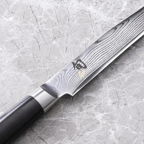 Vista 4 de Shun Cuchillo clásico de 8 pulgadas, acero inoxidable hecho a mano en Japón, DM0703