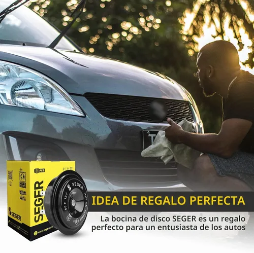 Vista 6 de SEGER Bocina de disco - Serie 50F, 12V, tono alto, impermeable, ajuste universal, bocina de camión ruidosa con soporte de montaje