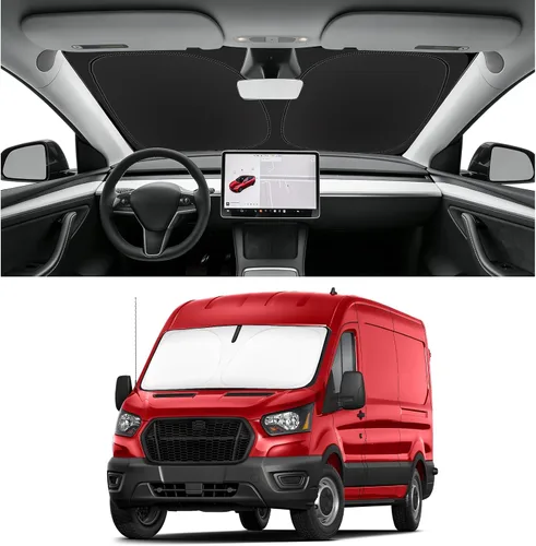 Vista 36 de Parasol plegable para parabrisas visor solar para ventana frontal accesorios de automóvil
