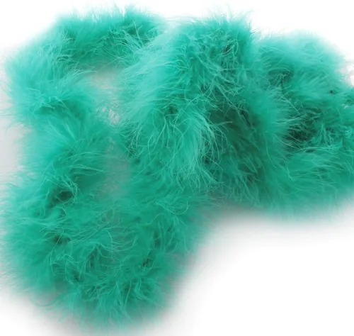 Vista 26 de HairBow Center LLC Boa de plumas de marabú flaco - 2 yardas - Negro