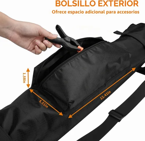 Vista 7 de Estuche de transporte para soportes de luz de fondo, bolsa