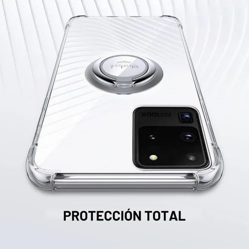 Vista 7 de Silverback Funda transparente para Samsung Galaxy S20 Ultra con soporte