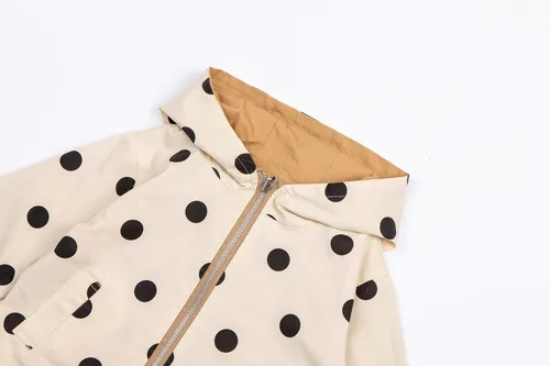 Vista 6 de Mud Kingdom Linda chaqueta con capucha para niñas, ropa de abrigo reversible con cremallera completa