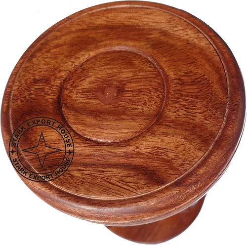 Vista 3 de Madera y latón arena temporizador hora vidrio arena vidrio reloj 7 pulgadas mejor para regalo artículo