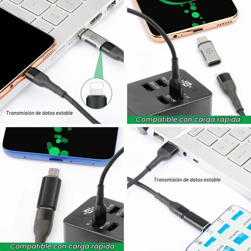 Vista 4 de AWINLI - Adaptador USB C hembra a USB, tipo C a macho Android
