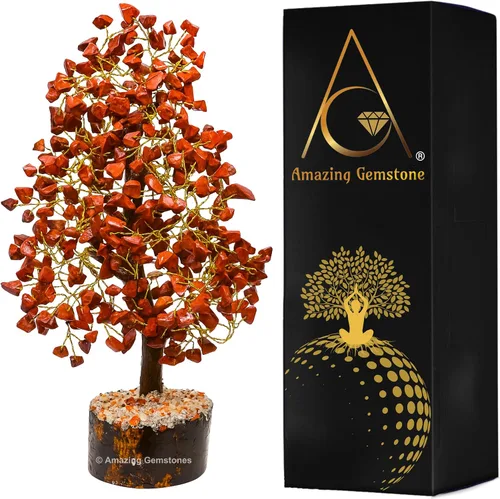 Vista 37 de Árbol de la vida con múltiples piedras preciosas naturales curativas de primera calidad, bonsái de Feng Shui, para decoración del hogar y la oficina