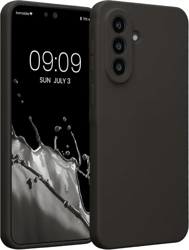 Vista 18 de kwmobile Funda compatible con Samsung Galaxy A13 4G - Funda delgada de silicona TPU - Acabado suave al tacto - Amarillo radiante