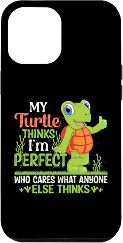 Vista 25 de My Turtle Thinks I'm Perfect Who Cares What Tortoise Case for iPhone 16