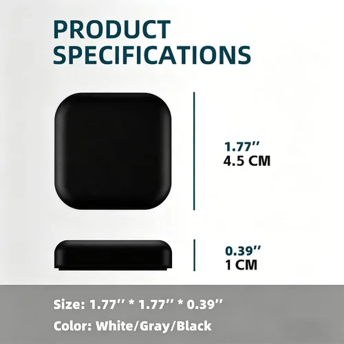 Vista 2 de Protectores de pared para puerta, parachoques de silicona para puerta, protector de pared autoadhesivo, silenciador de puerta para puerta, protector