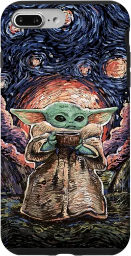 Vista 12 de Star Wars: The Mandalorian The Child Starry Night Style - Carcasa para iPhone 17