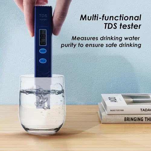 Vista 3 de Probador de agua TDS, probador de agua potable, medidor de 0-9990 PPM, medidor de calidad de agua, probador de agua portátil para agua potable