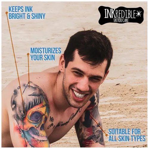 Vista 7 de INKredible Glow Salve + lociones curativas para tatuajes de cuidado posterior (paquete de 2)