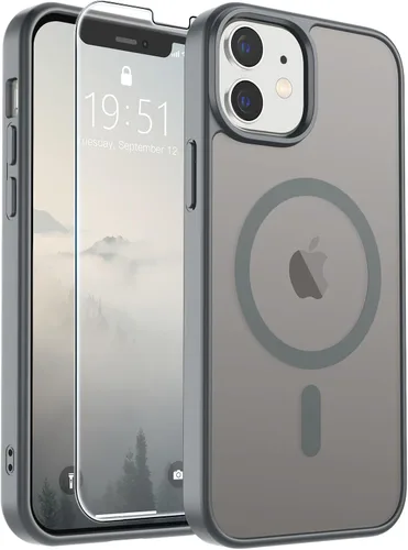 Vista 286 de SUPFINE Funda magnética para iPhone SE 2022 (3ª)/2020 (2ª), iPhone 8 (compatible con MagSafe) (protección contra caídas de grado militar), funda